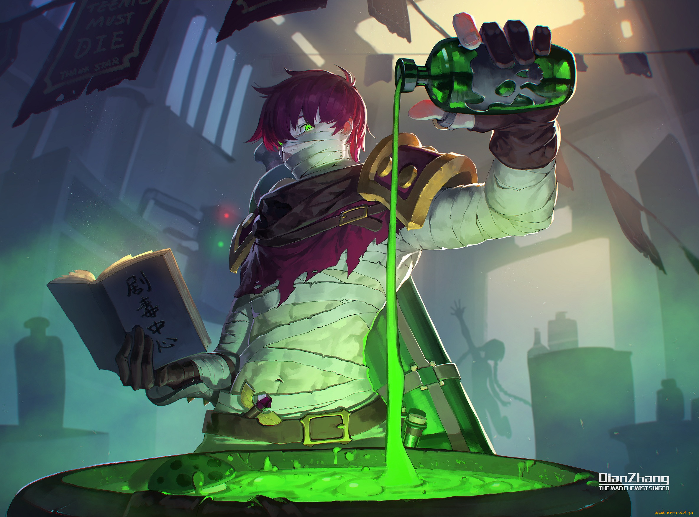  , league of legends, singed